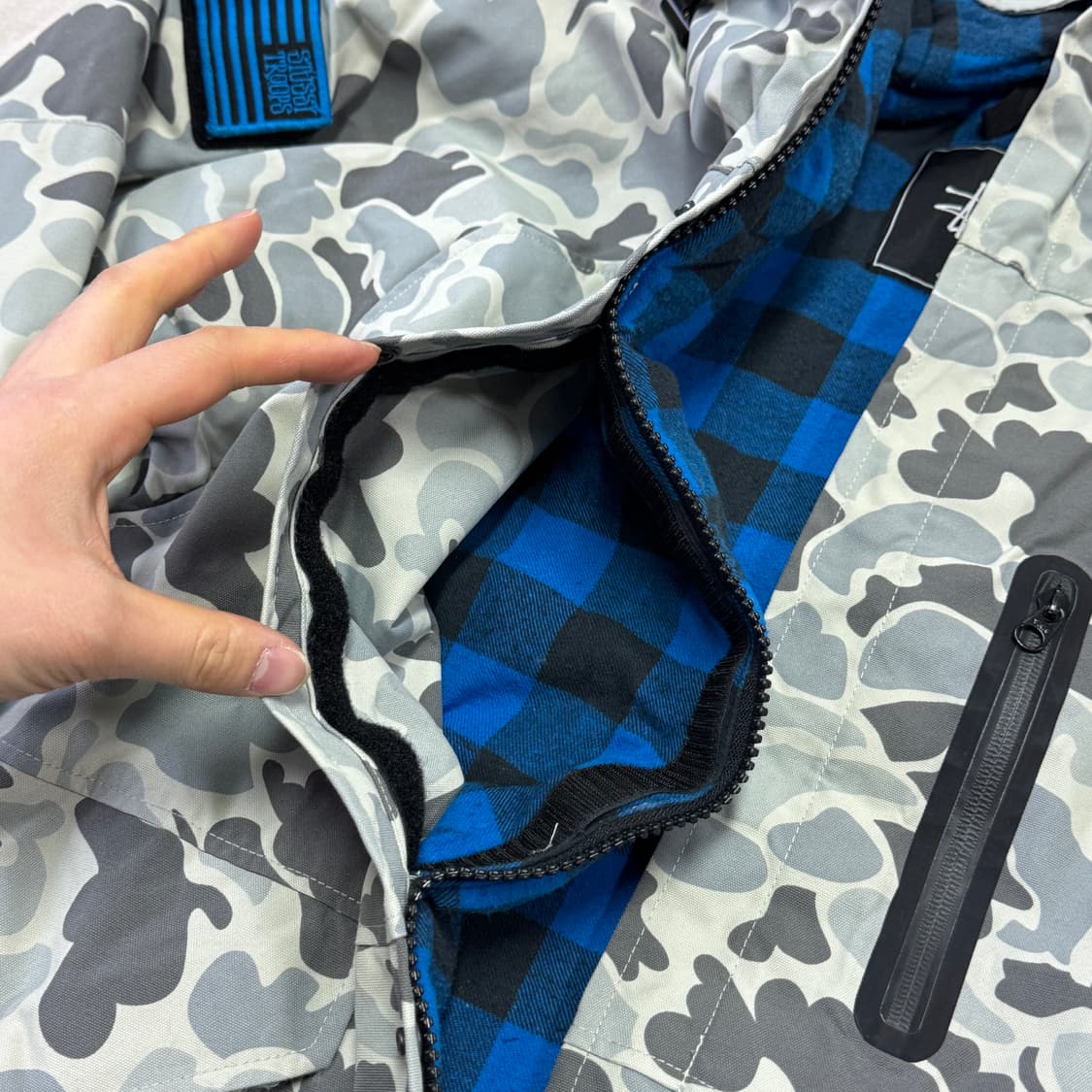 스투시 00s 밀리터리 카모 투웨이 점퍼 S 상품이미지7