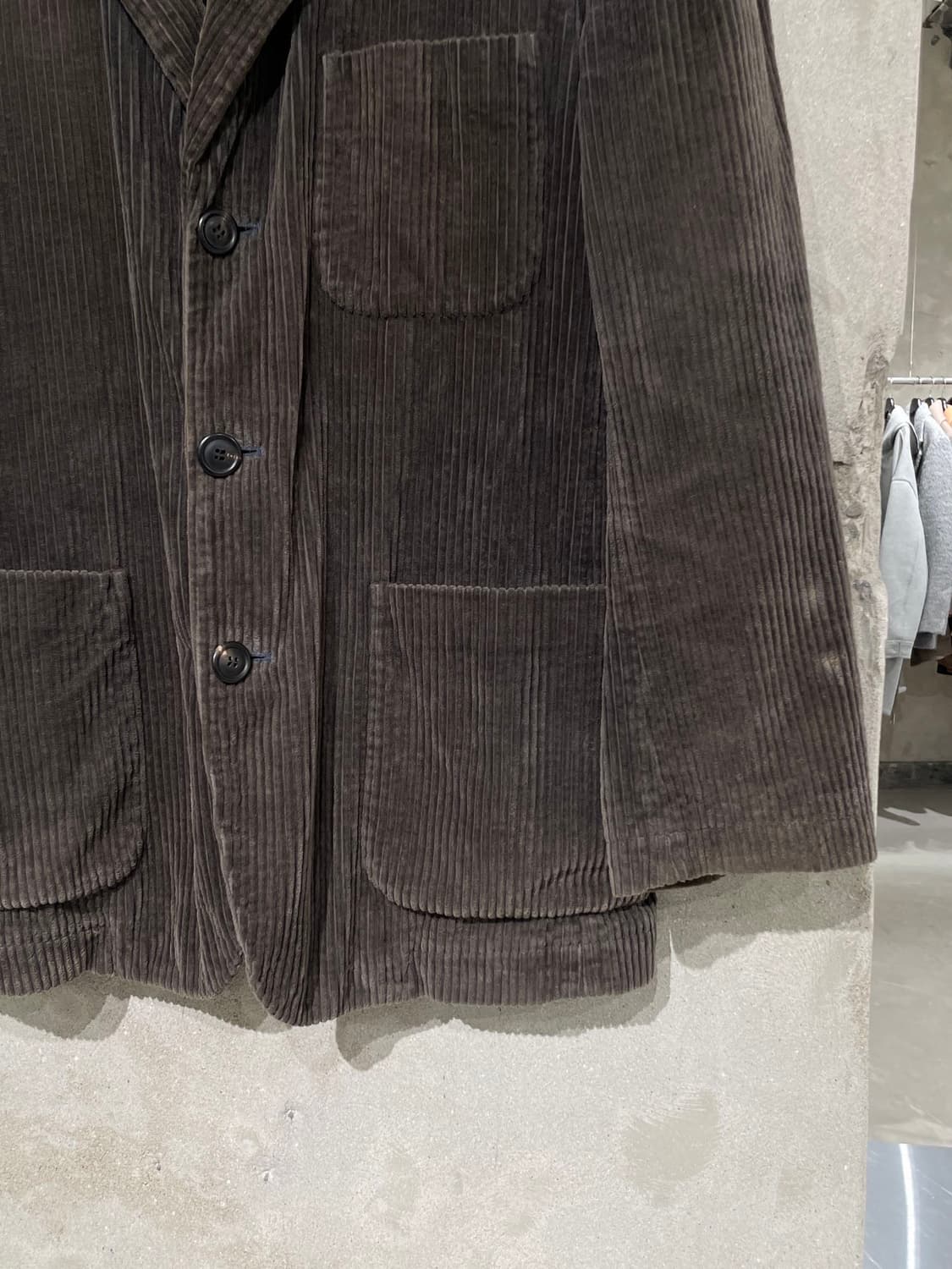 이세이 미야케 다크 브라운 코듀로이 3B 블레이저 상품이미지5