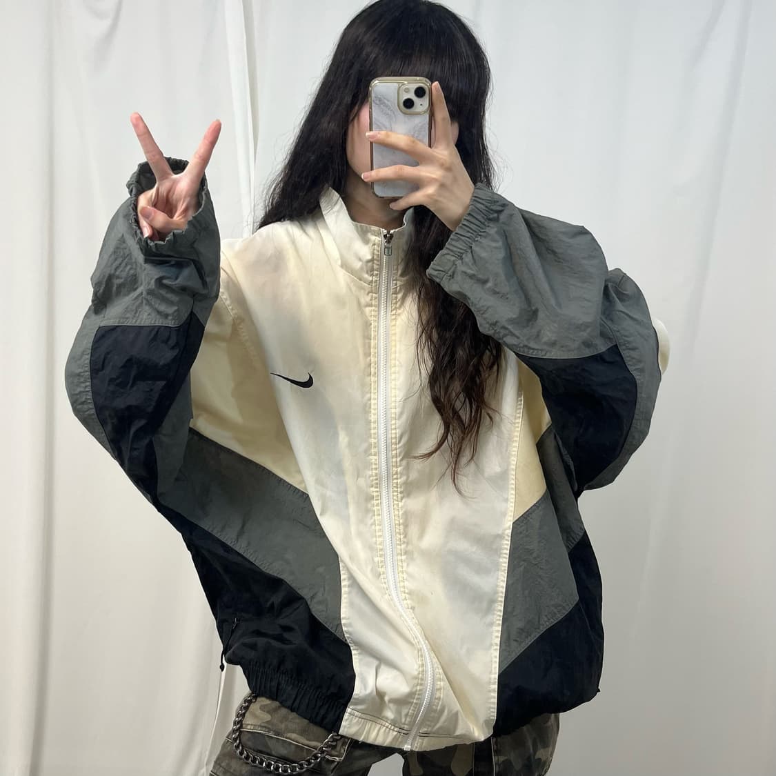 Nike cream 90s windbreaker 상품이미지2