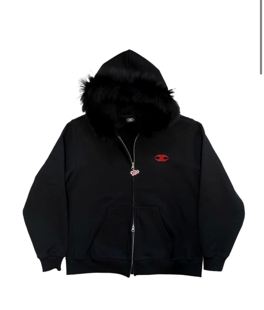 FUR HOODIE BLACK 상품이미지1