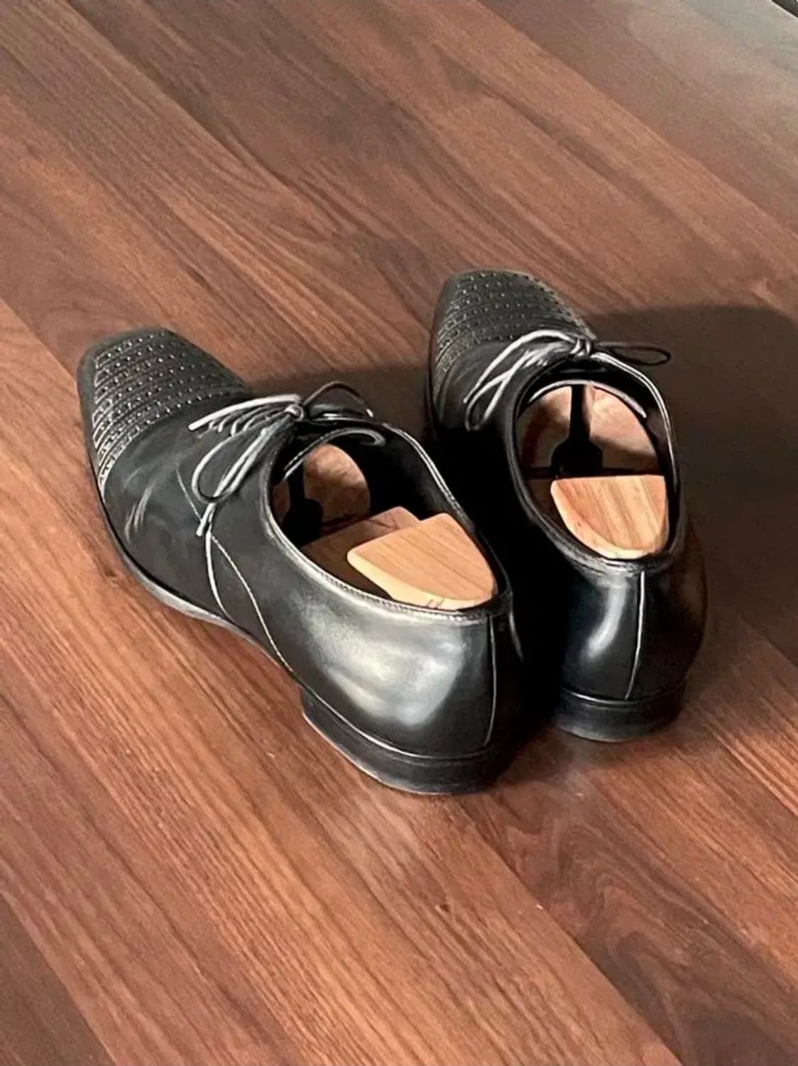 프라다 00s 아카이브 Perforated 더비슈즈 y2k 상품이미지4