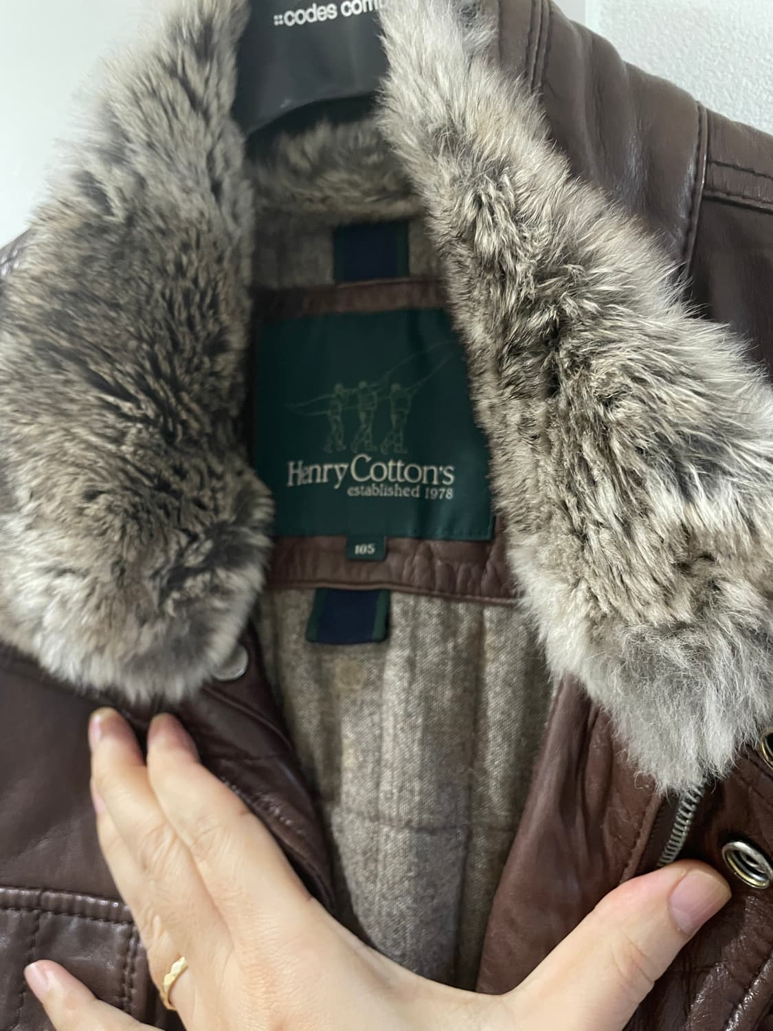 헨리코튼 레더(가죽)자켓 상품이미지4