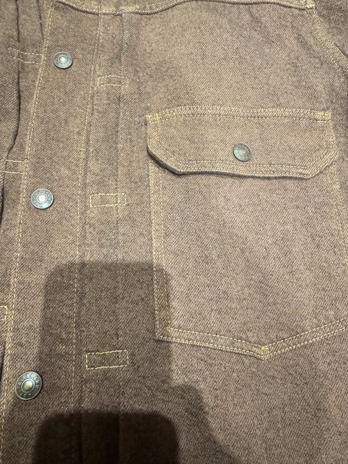 캐피탈 트윌 에이징 울 1st 자켓 브라운 상품이미지4