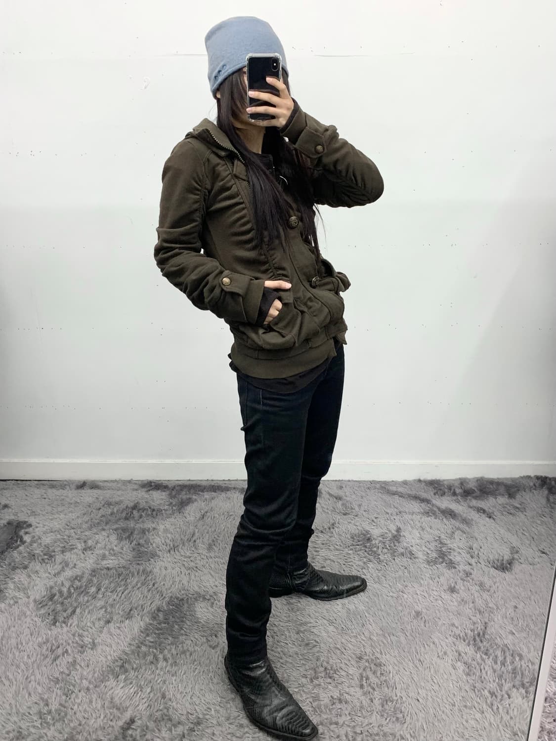 밀리터리 셔링 자켓 상품이미지5