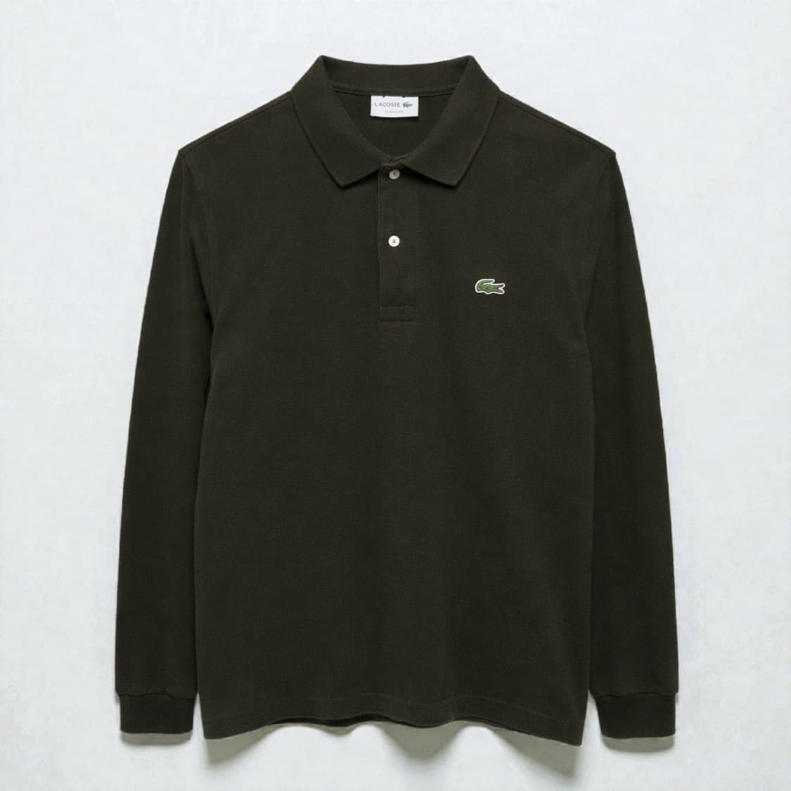 100)Lacoste 라코스테 긴팔 카라티 카키 상품이미지1