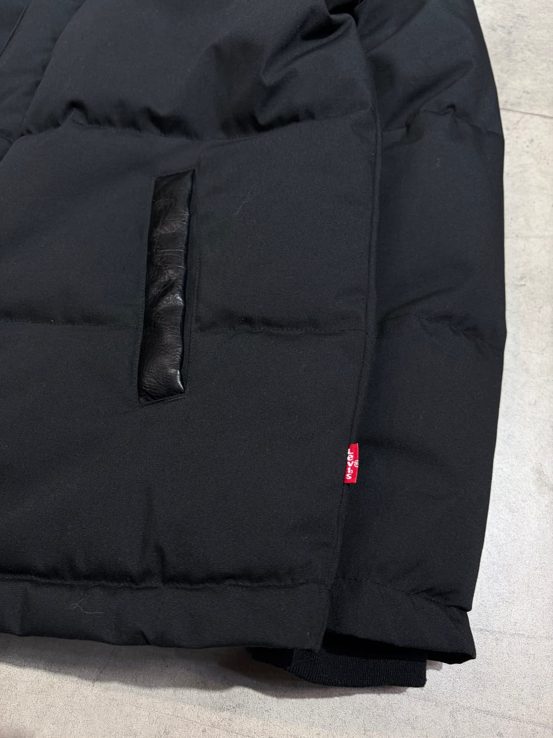 리바이스 쉐르파 레더 가죽 패딩 자켓 상품이미지2