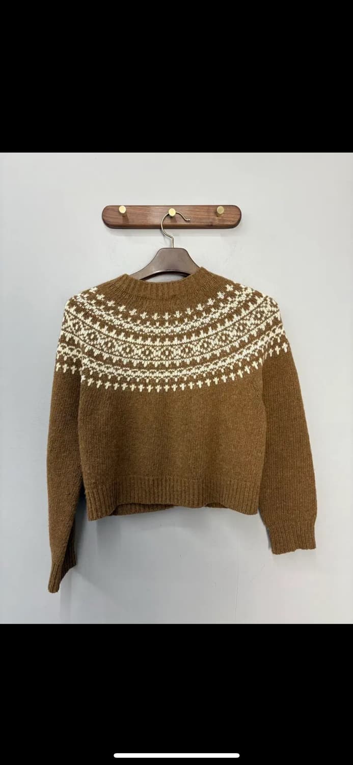 빈티지 페어아일 패턴 가디건 H1889 상품이미지4