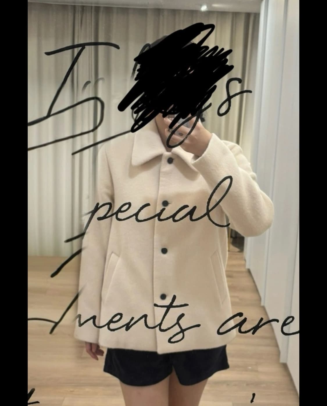 블랑쇼 알파카 하프코트 상품이미지3