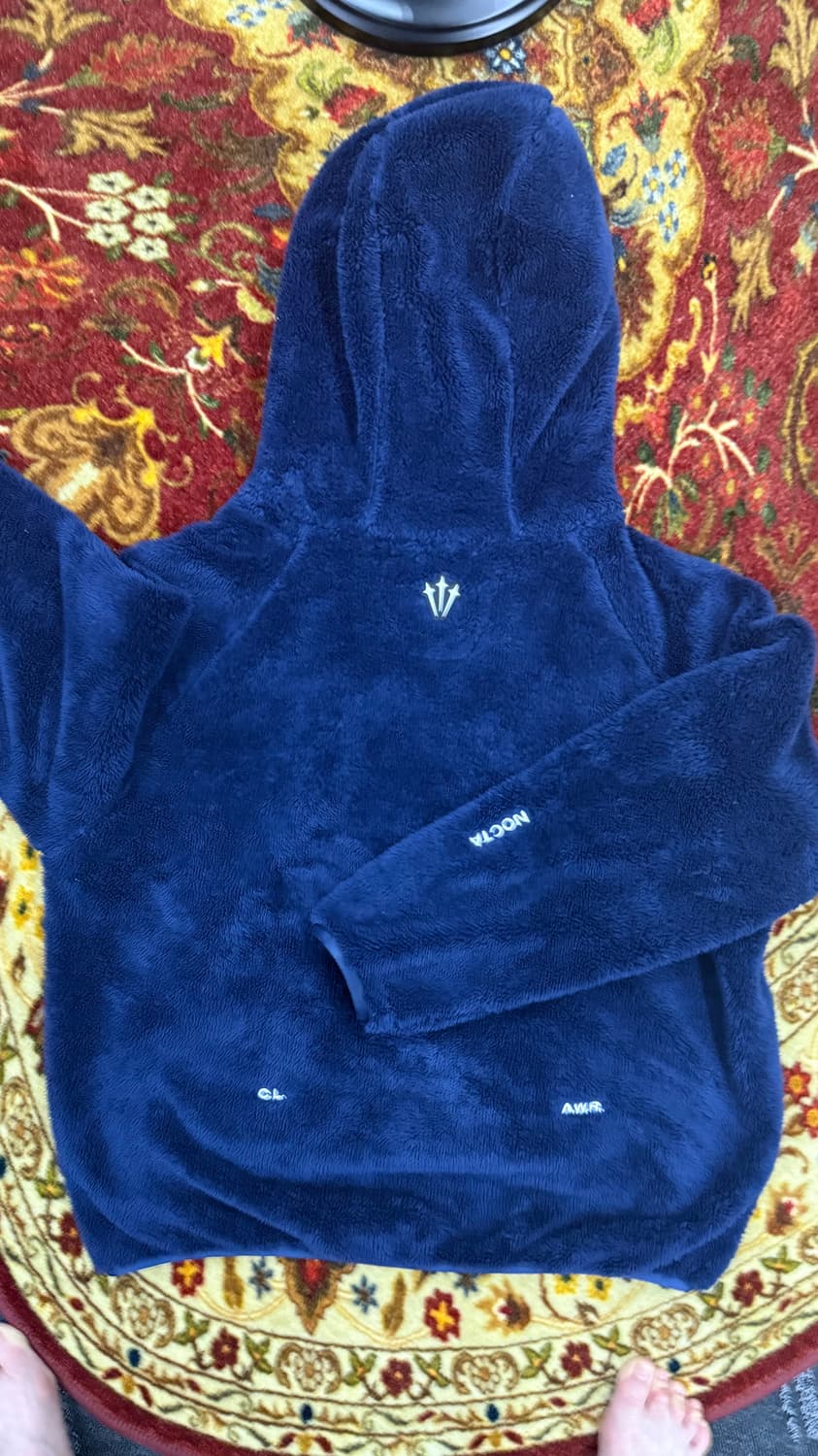 SSS급) 실착 1회 나이키x드레이크 NOCTA 플리스 후드티 네이비 상품이미지3