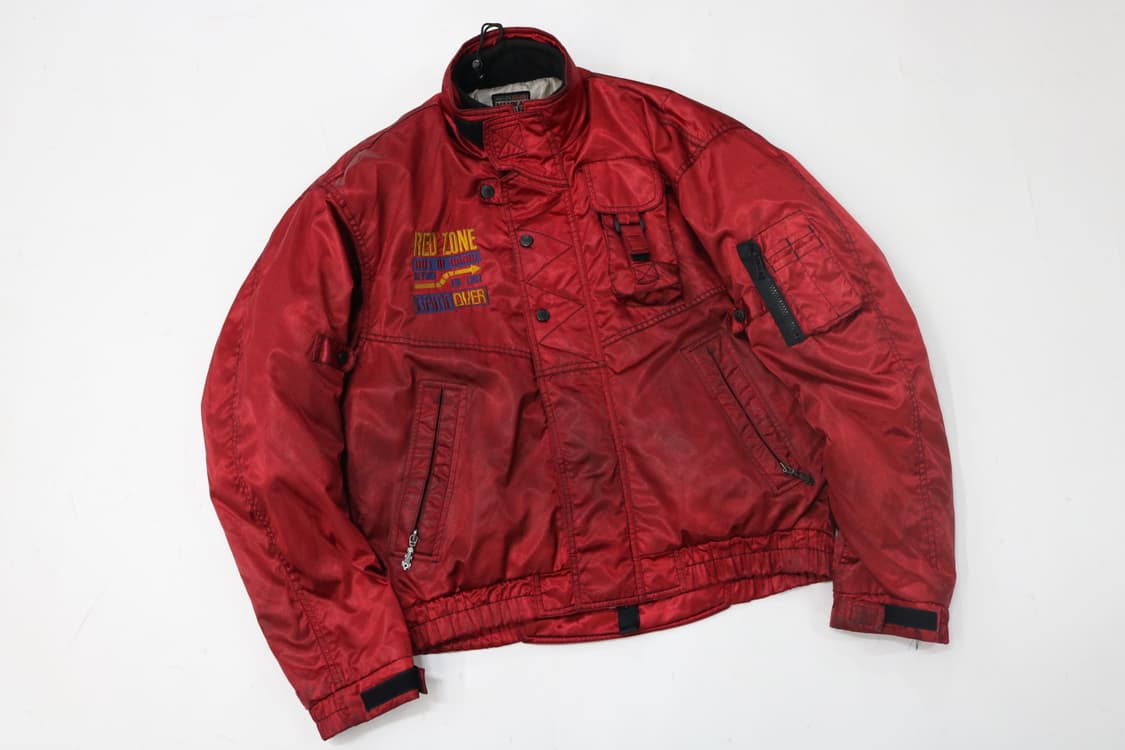 NANKAI 난카이 빈티지 레드존 모터사이클 패딩 자켓 상품이미지2
