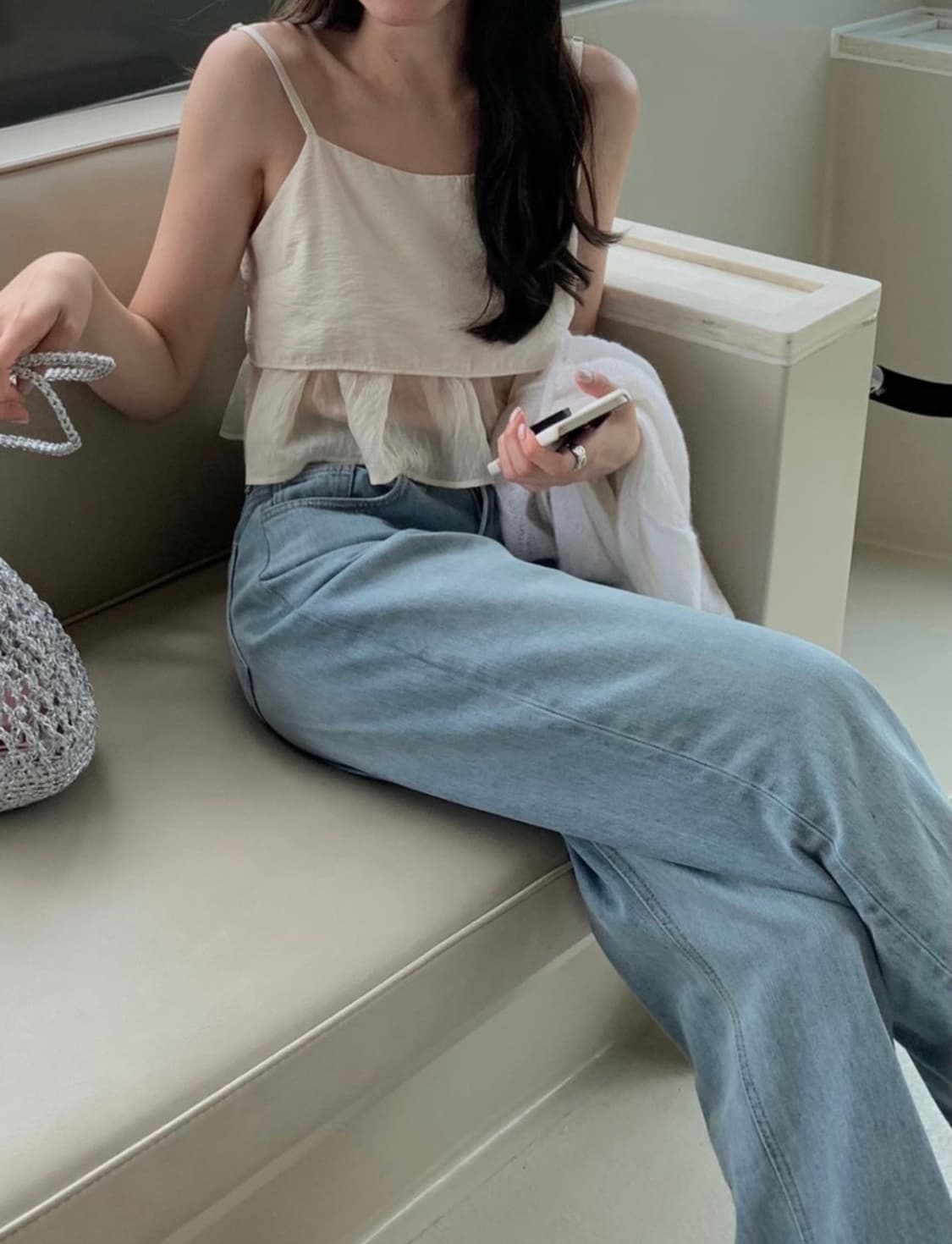 웨어웨더 슈슈 뷔스티에 크림베이지 (새상품, 택O) 상품이미지1