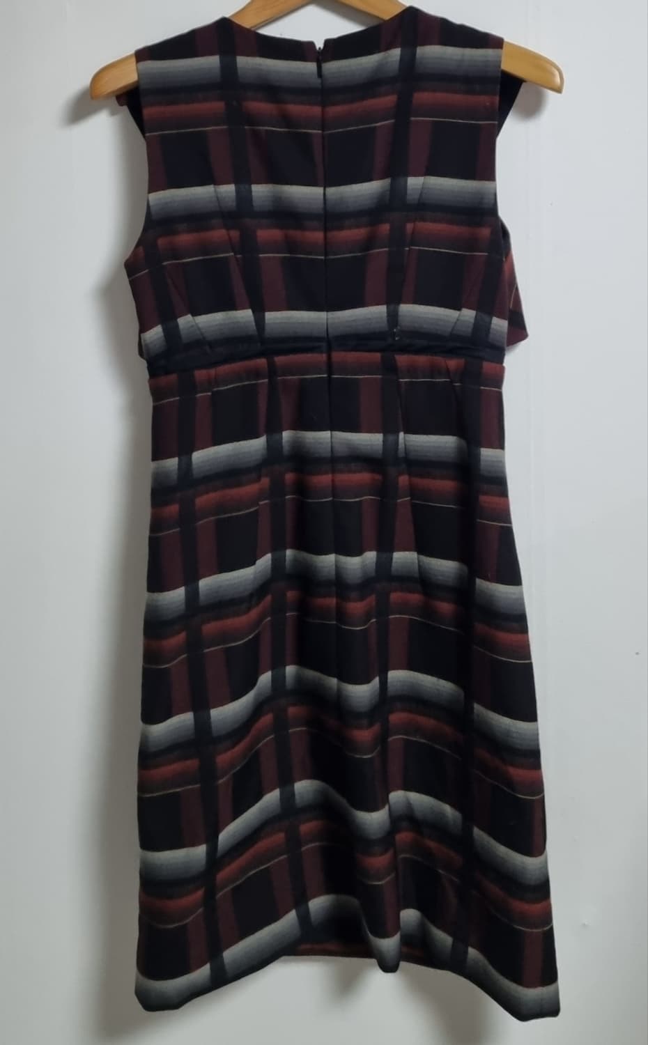 38사이즈) 구찌 브라운체크 울혼방 원피스 상품이미지2