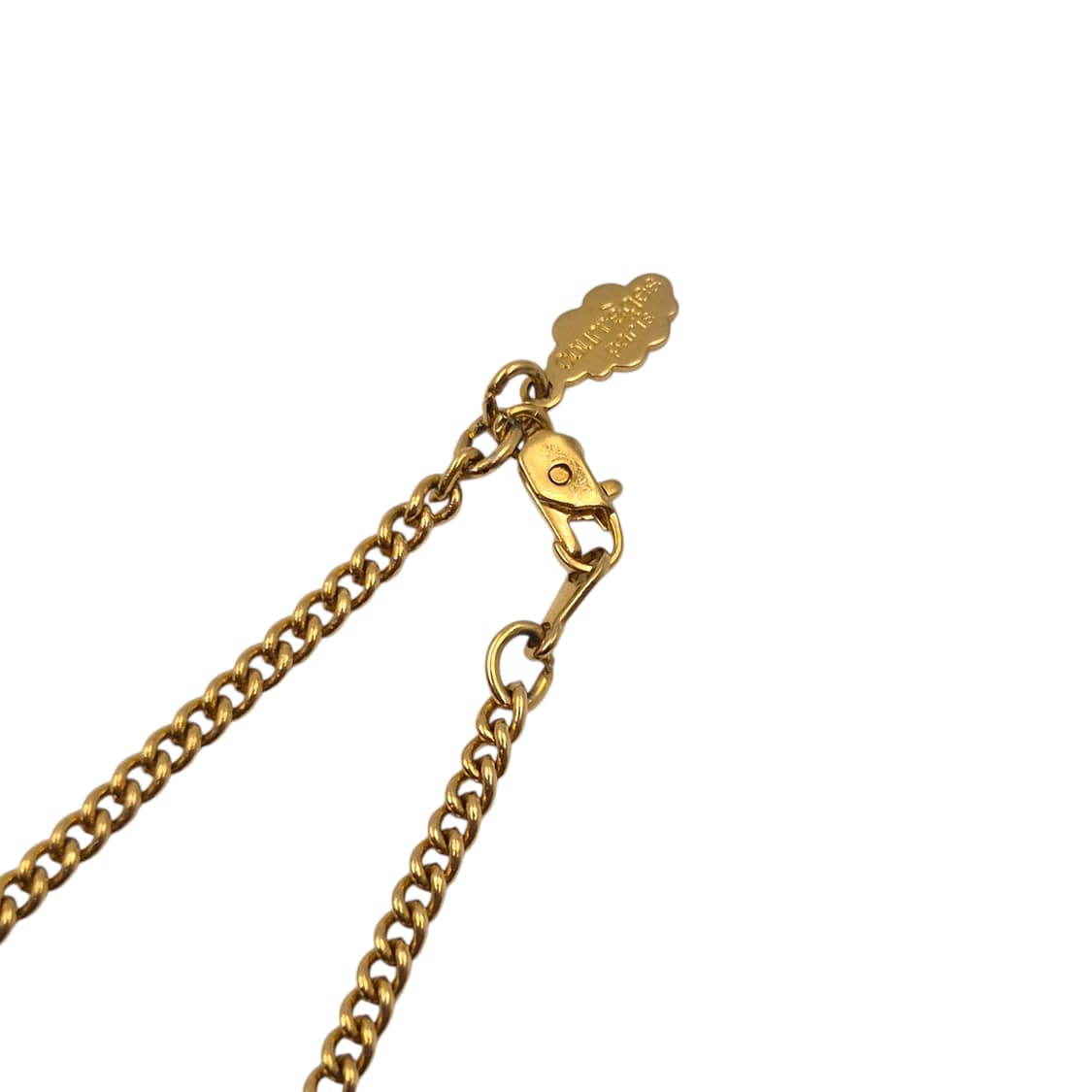 80s 프랑스 꾸레쥬 생선 골드 목걸이 상품이미지4