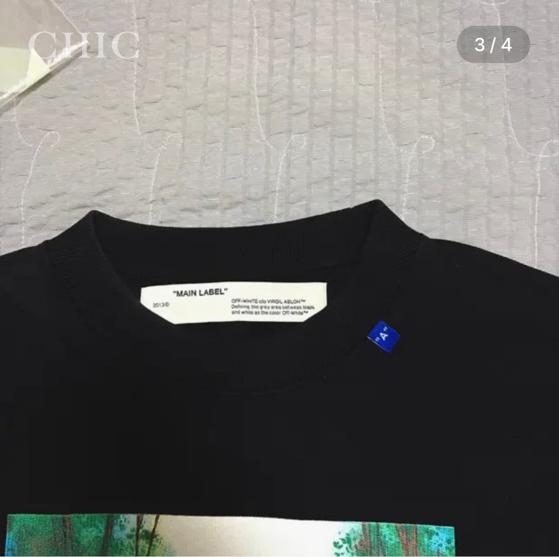 오프화이트 워터폴 애로우 맨투맨 (한정판, 블랙) 상품이미지3