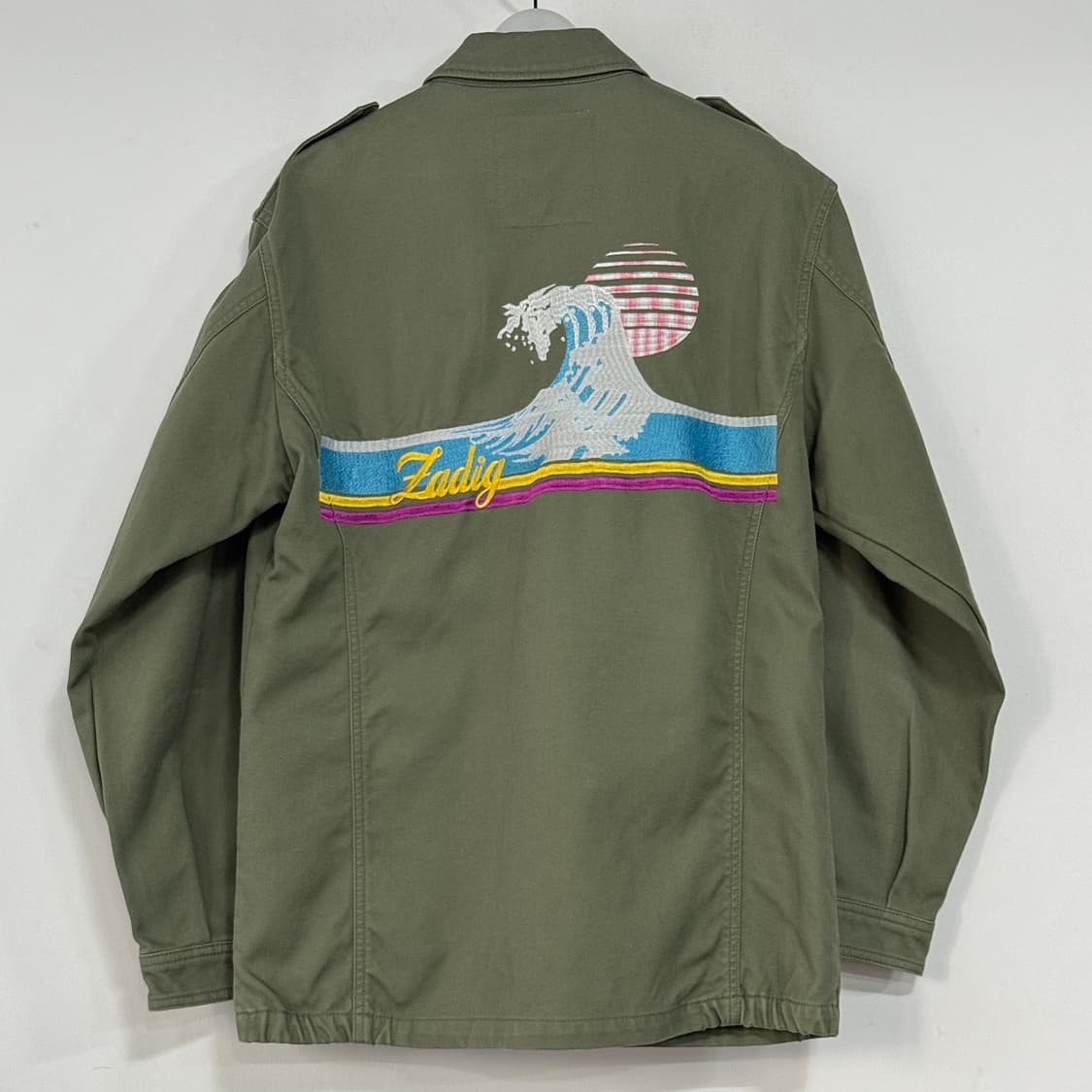 쟈딕앤볼테르 웨이브 자수 야상 자켓 상품이미지8