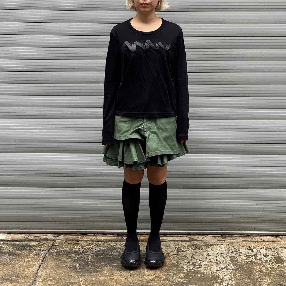 Junya Watanabe khaki mini skirt 상품이미지6