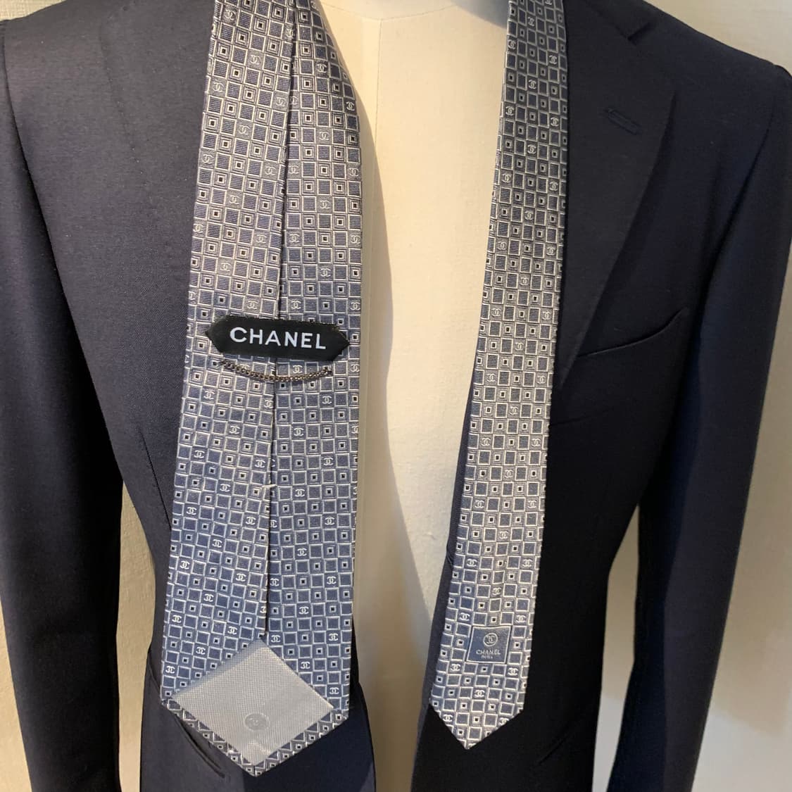샤넬(CHANEL) 신형 모노그램 명품넥타이 이태리 100실크 최상급 상품이미지2