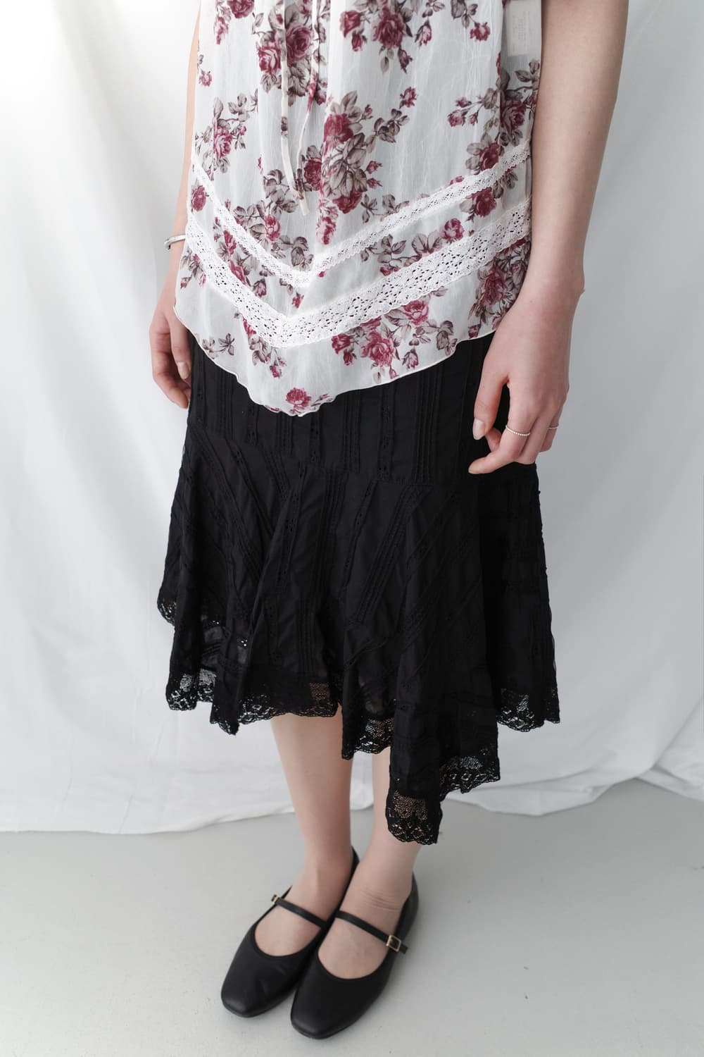 flower shirring blouse 상품이미지7