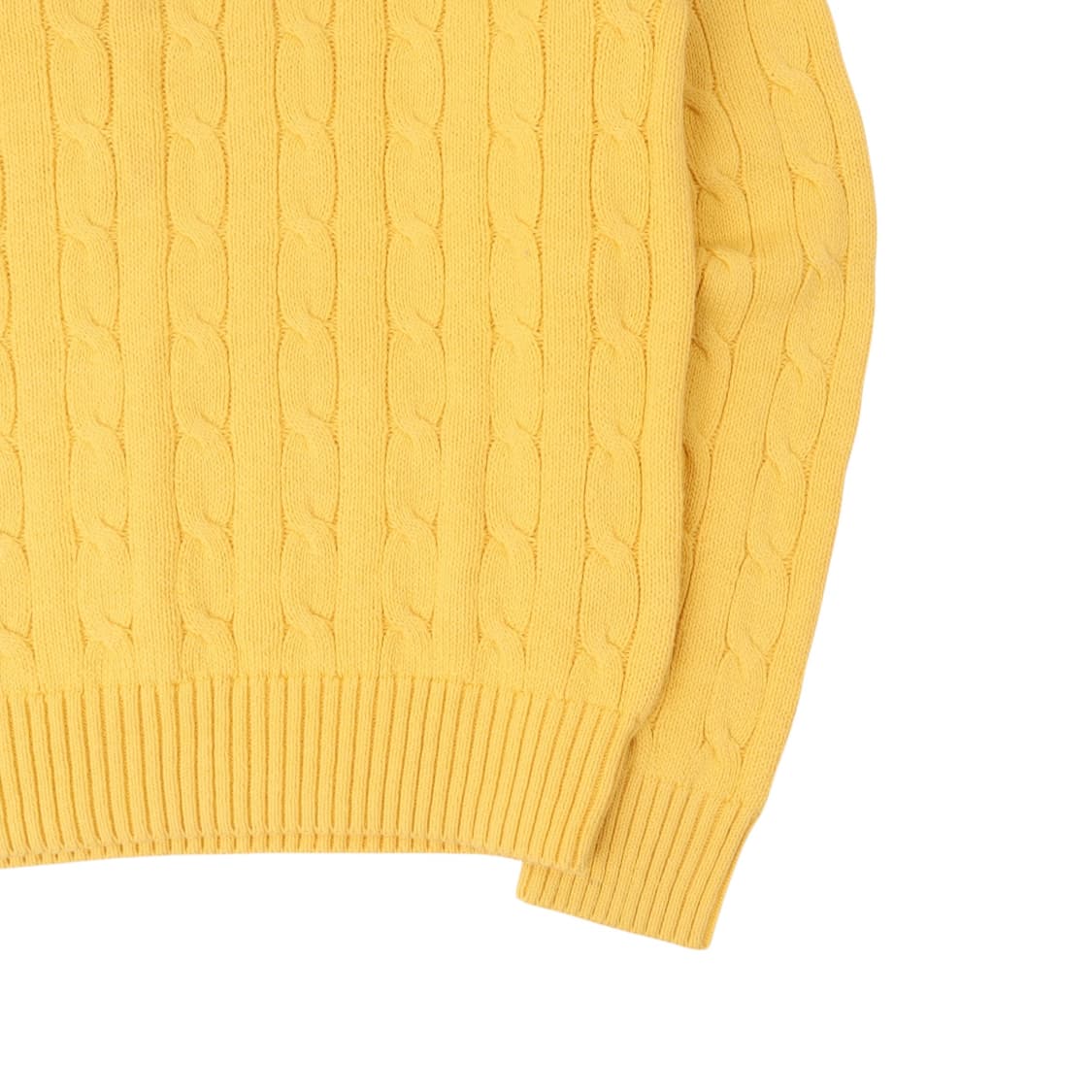 폴로 랄프로렌 옐로우 케이블 니트 스웨터 상품이미지4