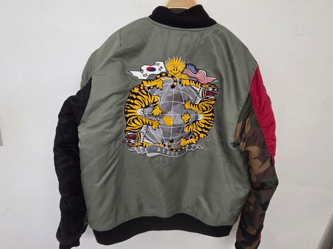 스티그마 바토스 소사이어티 패치 봄버 자켓 라지 상품이미지5