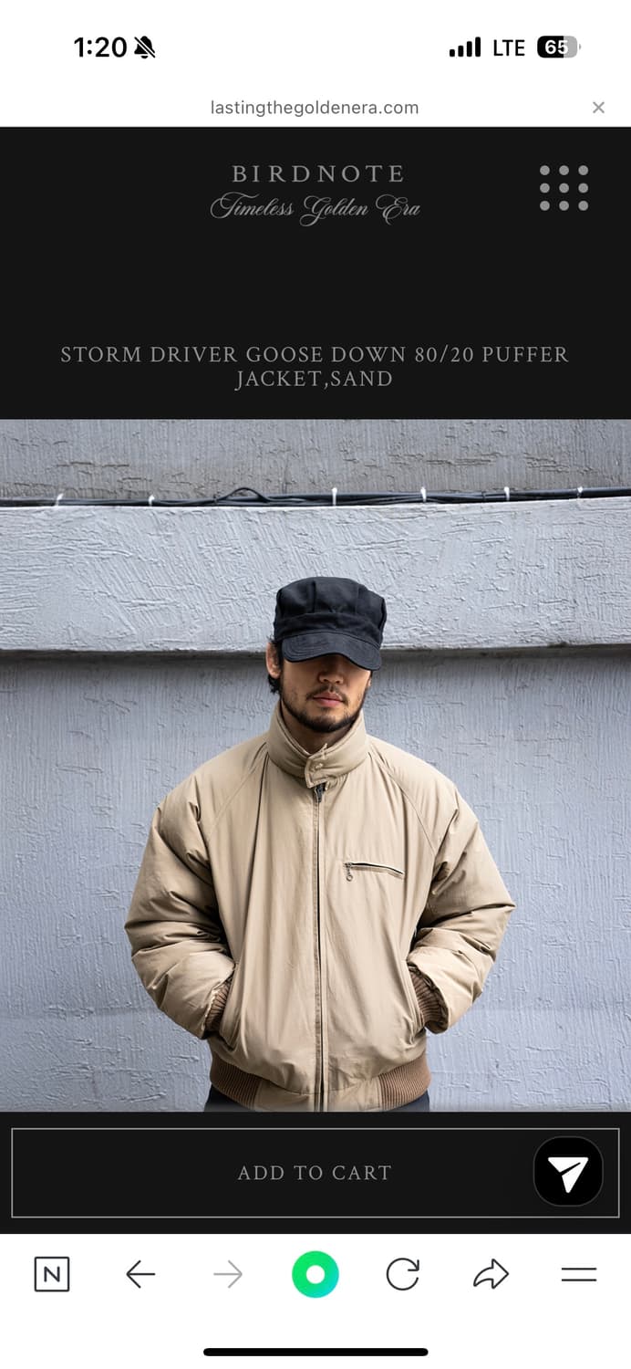Birdnote storm driver jacket 상품이미지4