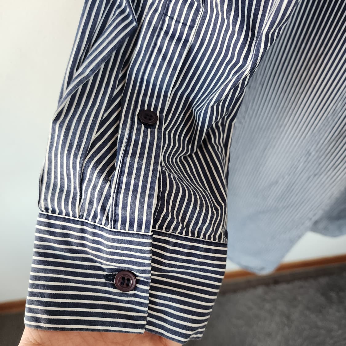 아이잗바바 네이비 스트라이프 셔츠 원피스 상품이미지4