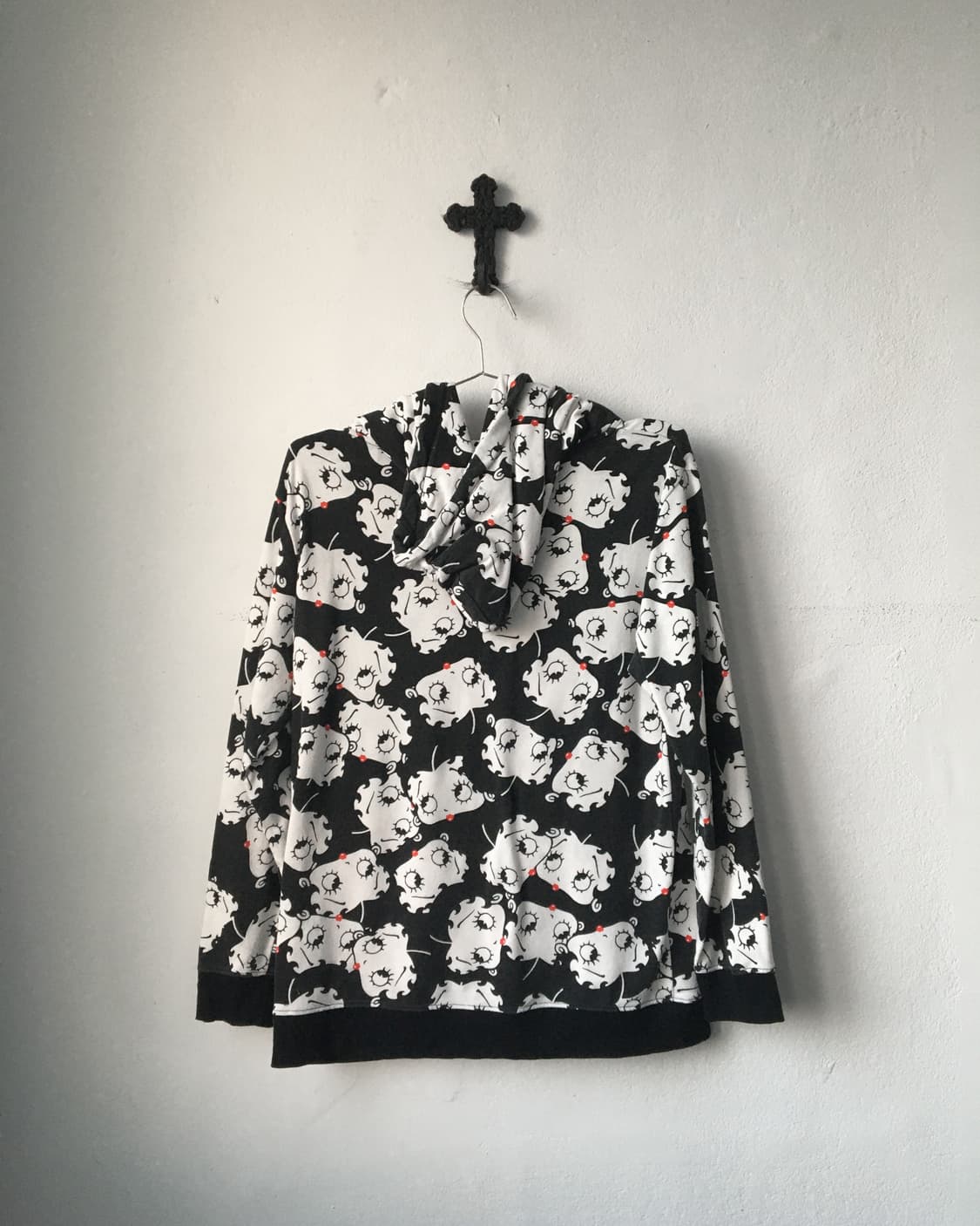 Betty boop pattern hood 상품이미지3