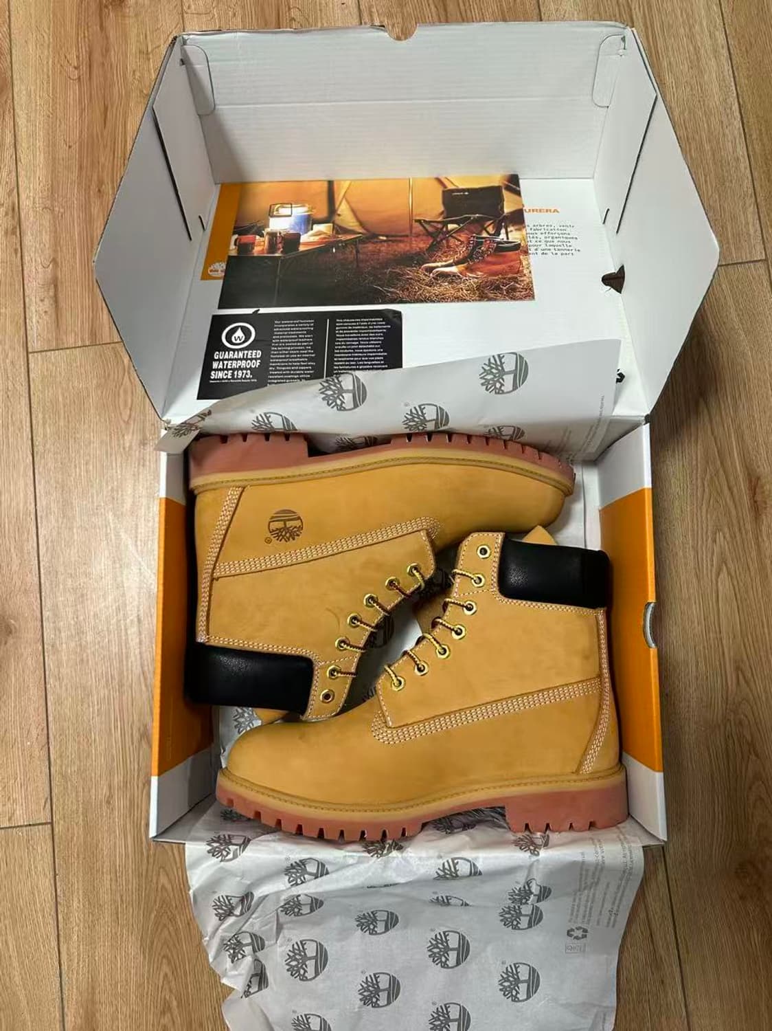 팀버랜드 프리미엄 6인치 워터프루프 부츠 위트 누벅 270mm 상품이미지1