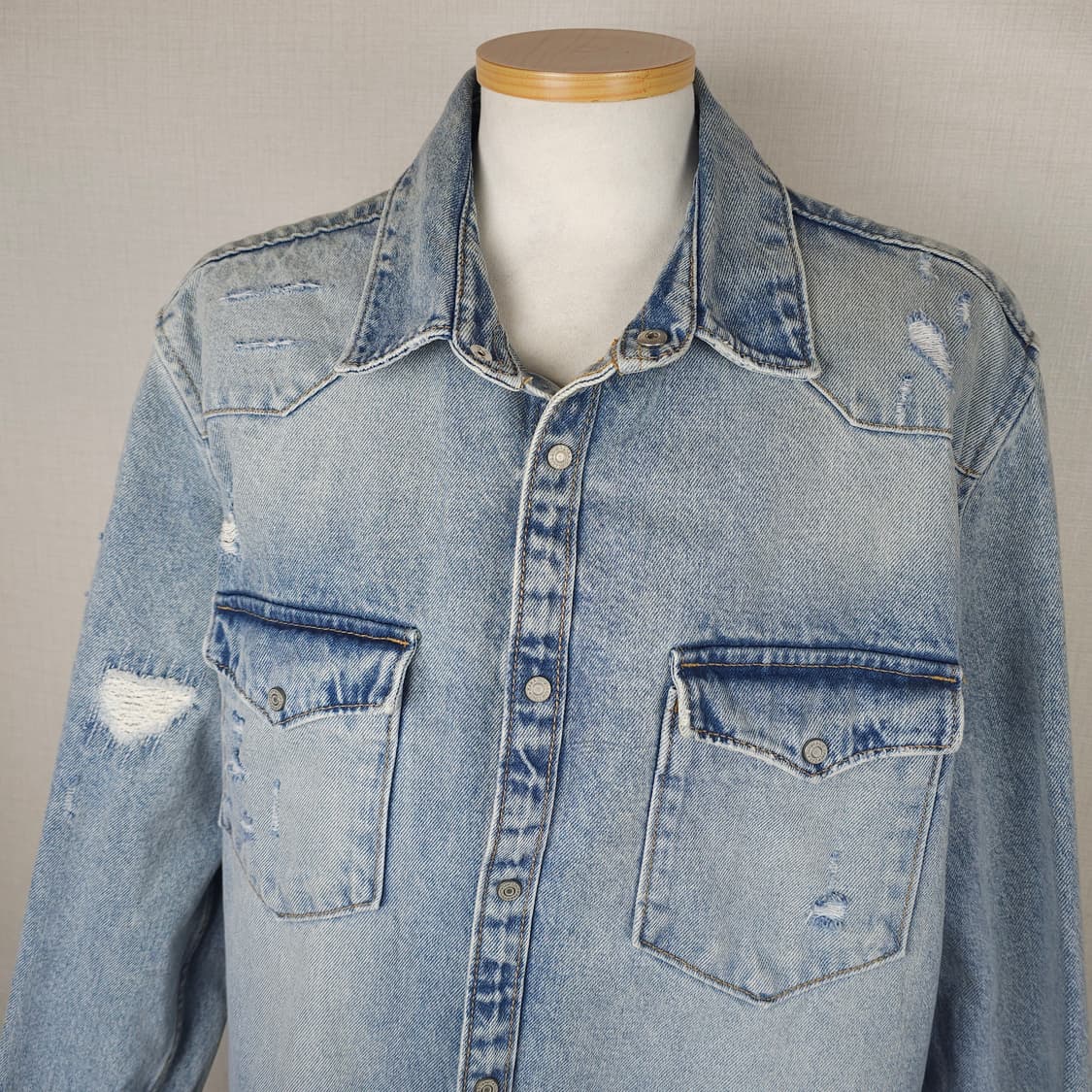 자라 청긴팔남방 남자105사이즈  상품이미지2