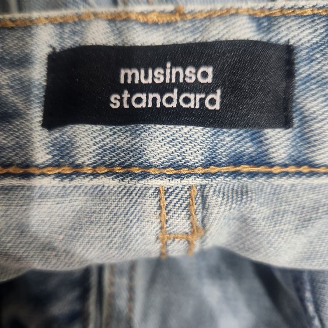 [남30]무신사스탠다드 카고 데님 팬츠(스판x)[Y62-070] 상품이미지7