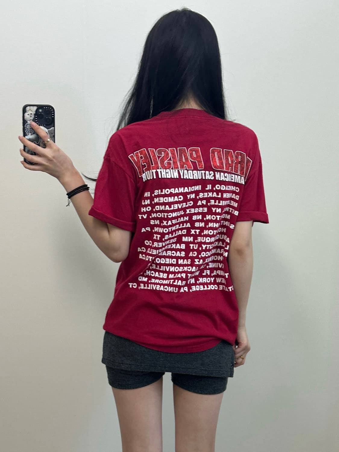 USA vintage 브래드 패이즐리 월드투어 반팔 티셔츠 상품이미지2
