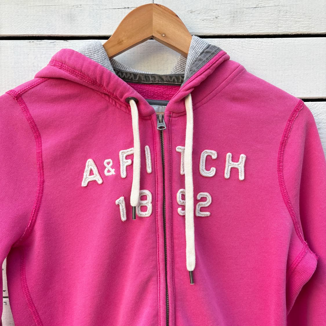 Abercrombie 아베크롬비 핑크 후드집업 상품이미지3