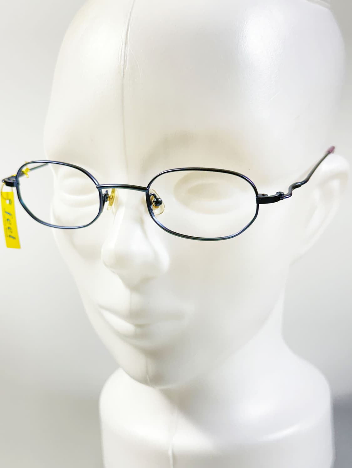 90s FEEL 블루 메탈 슬림 스퀘어 빈티지 안경 상품이미지8