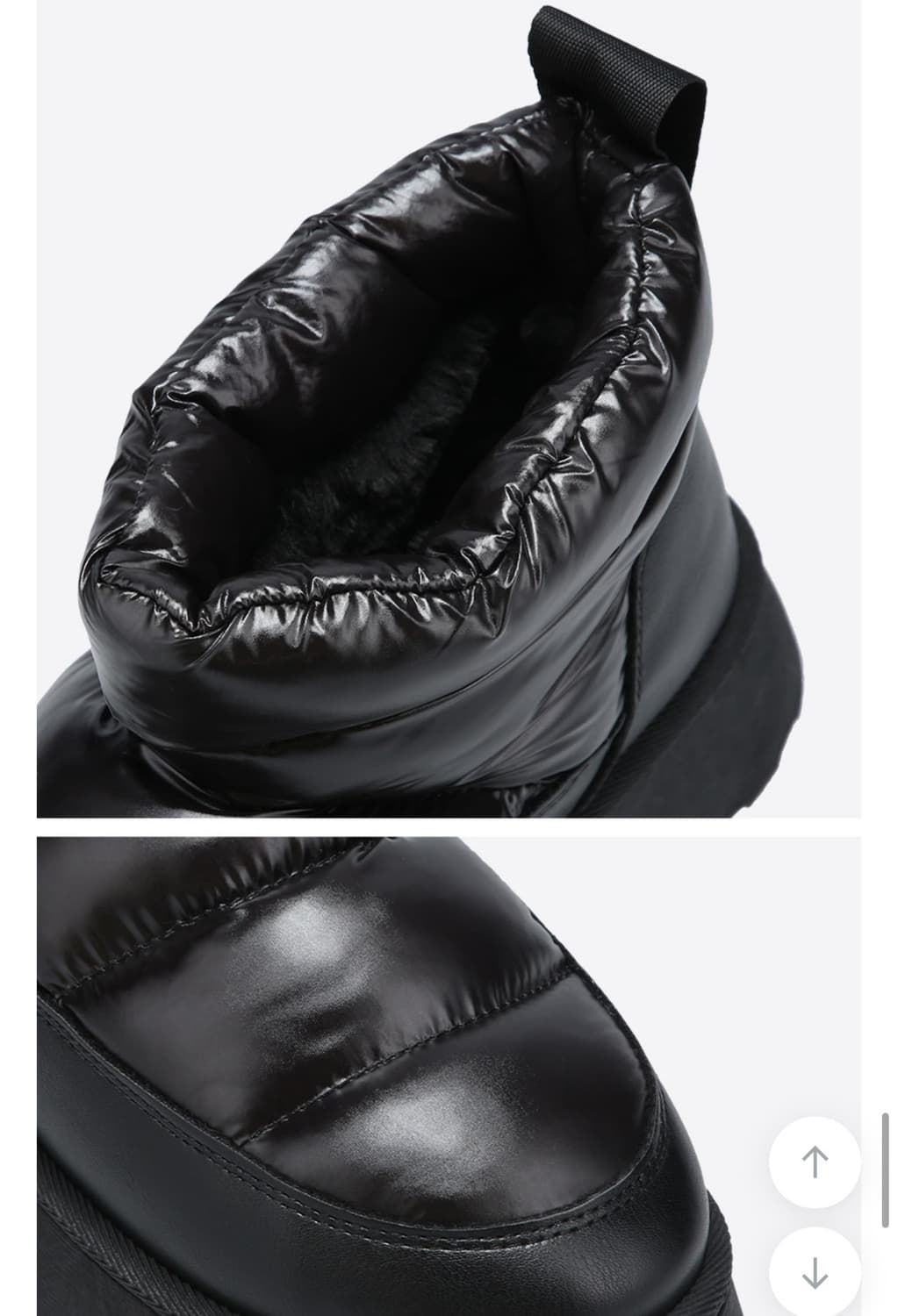 [1회착용] 슈펜 플랫폼 패딩부츠 블랙 부츠 240 상품이미지3