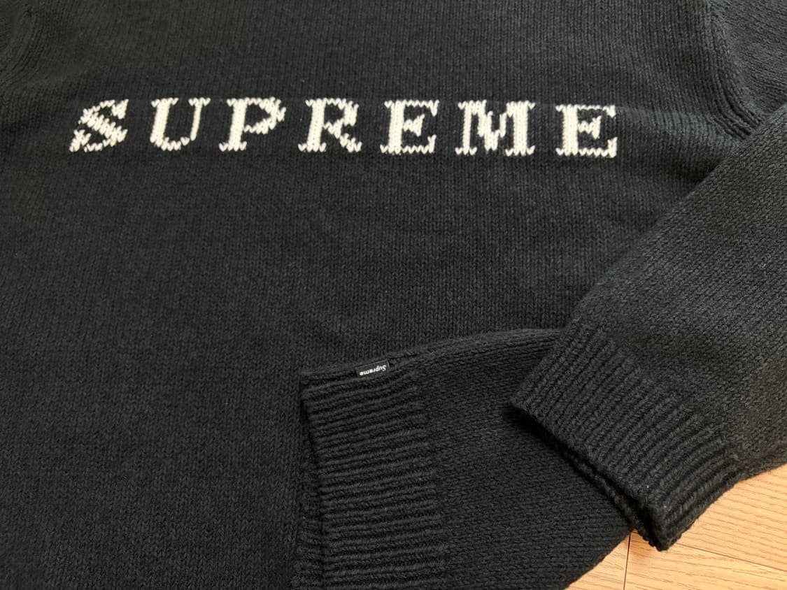 슈프림 콘트라스트 니트 스웨터 L 상품이미지3