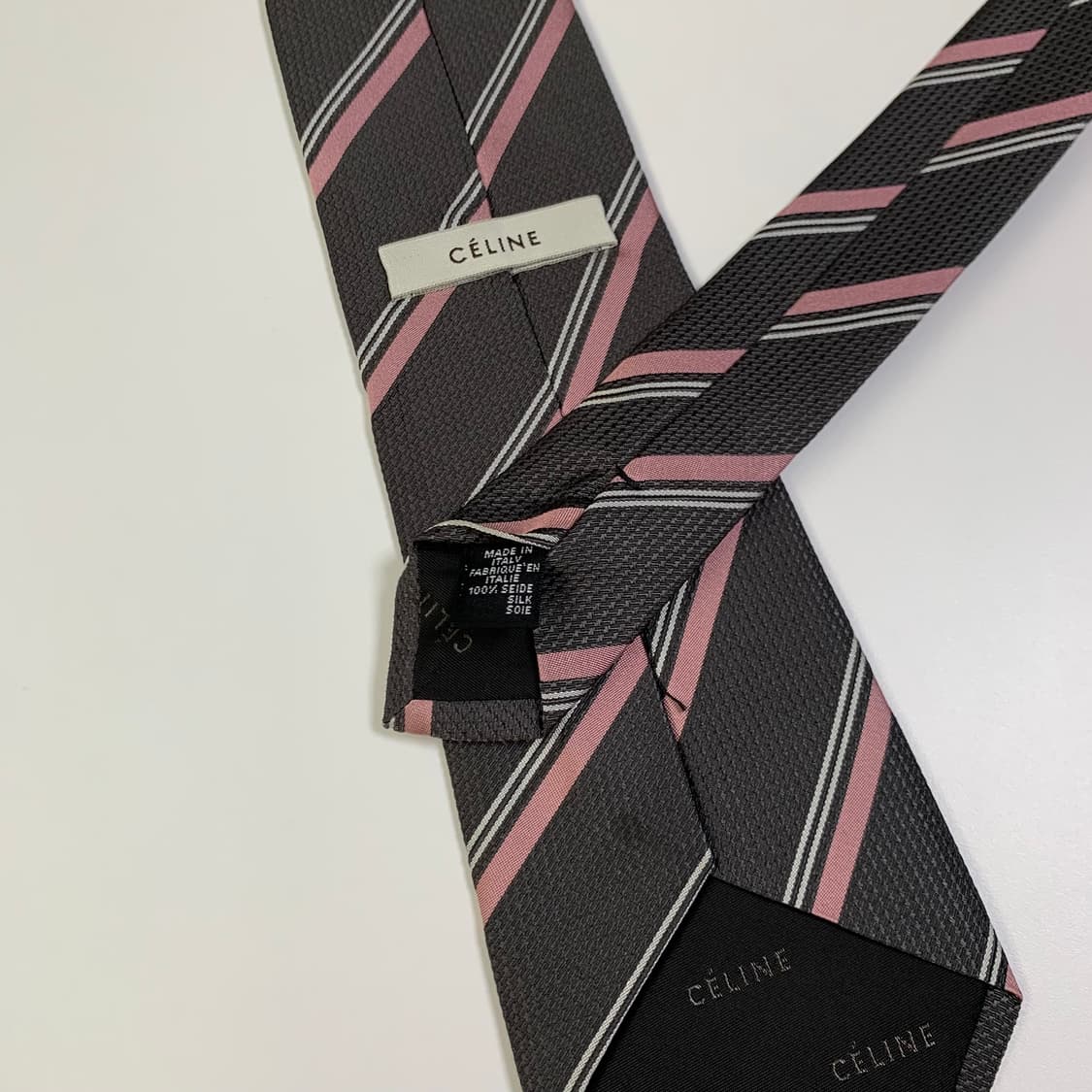 셀린느(CELINE) 신형 스트라이프 넥타이 명품 A+등급 8.7cm 상품이미지7