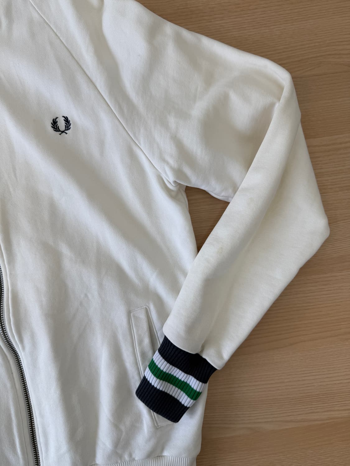 프레드페리 아이보리 집업 자켓 상품이미지4