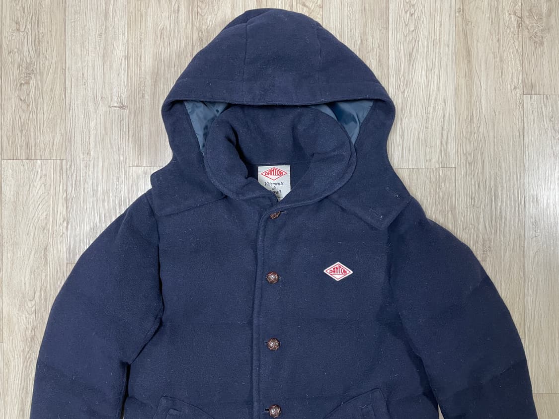 95~100) 단톤X빔스 후드 숄카라 울 다운패딩(RRL&LVC&폴로) 상품이미지7