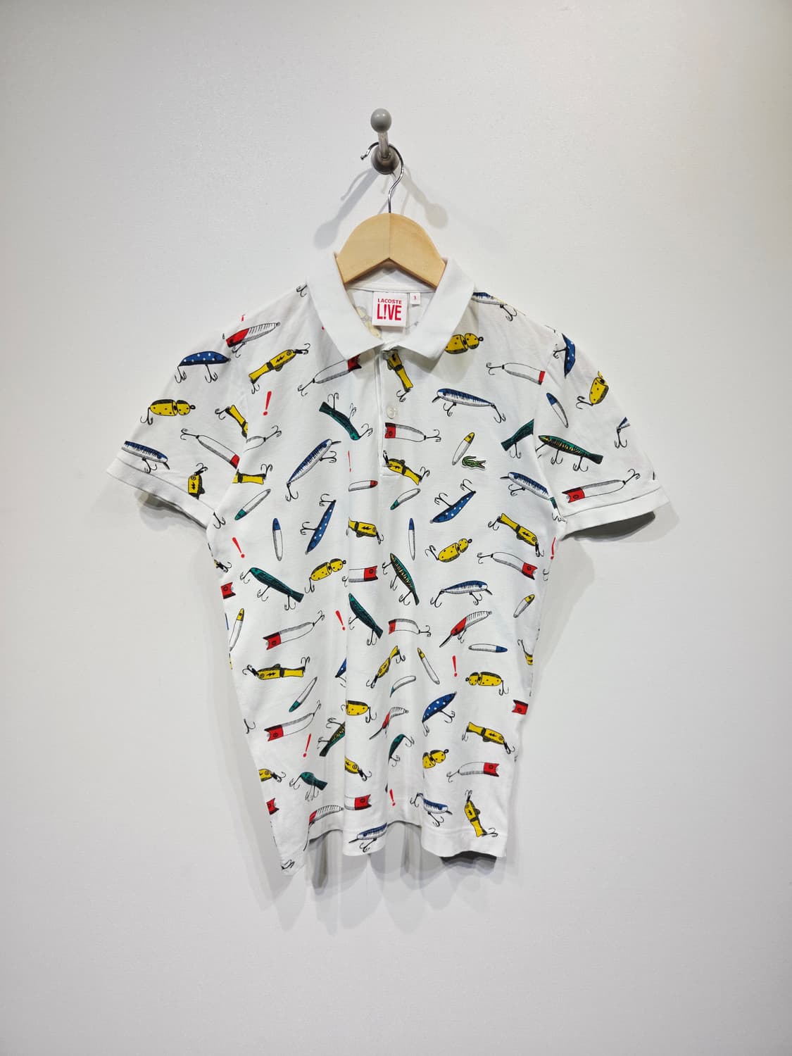 라코스테 라이브 루어 패턴 반팔 카라티 상품이미지2