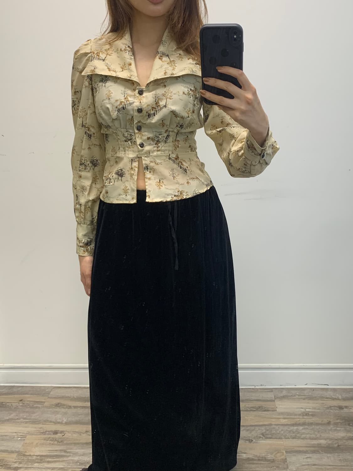 빅카라 퍼프 블라우스 상품이미지3