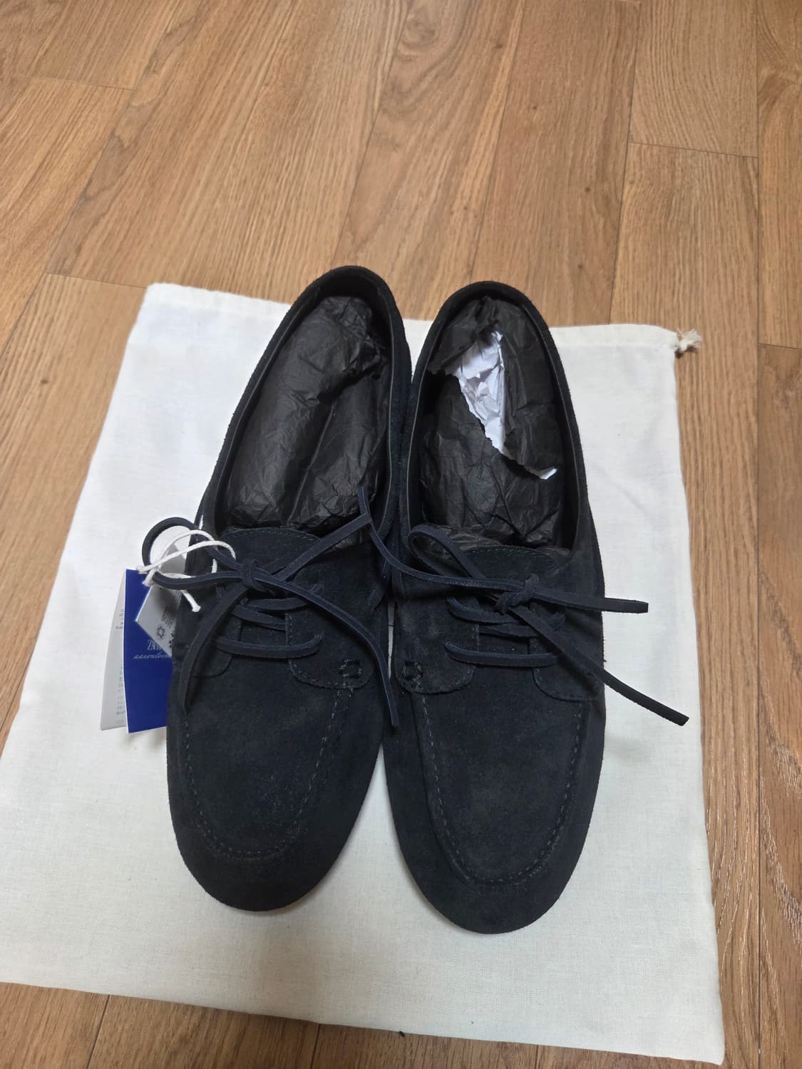 자라 x 아론리바인 레더데크슈즈 275사이즈 팝니다. 상품이미지9