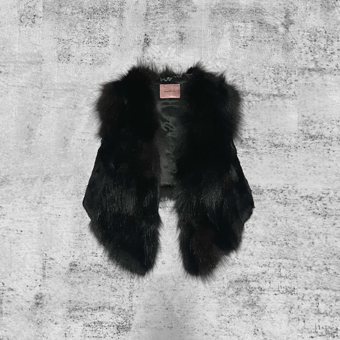 fox fur cropp vest  상품이미지1