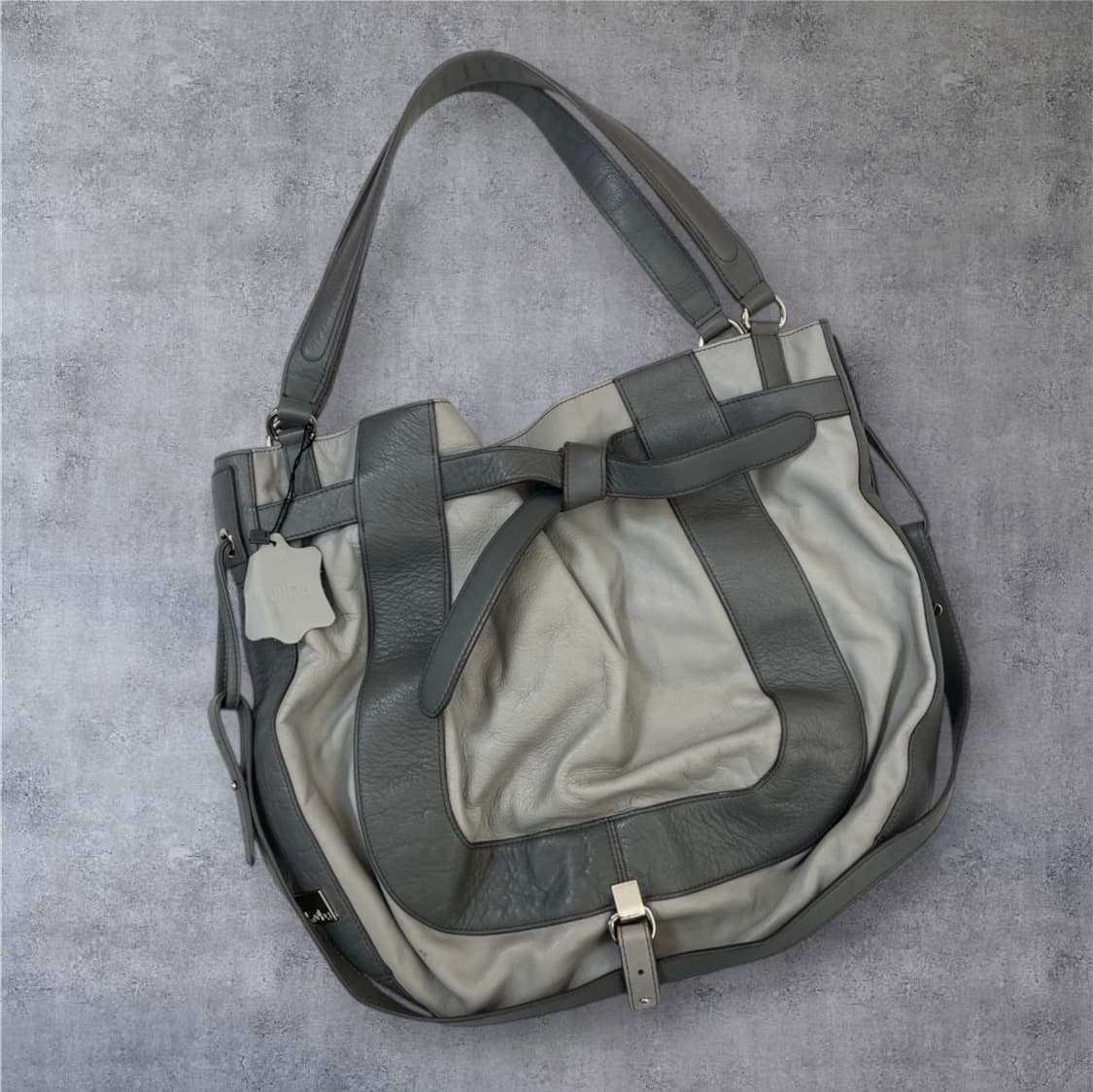 쿠바 KOOBA 그레이 킵스킨 투웨이백 크로스 숄더백 상품이미지1