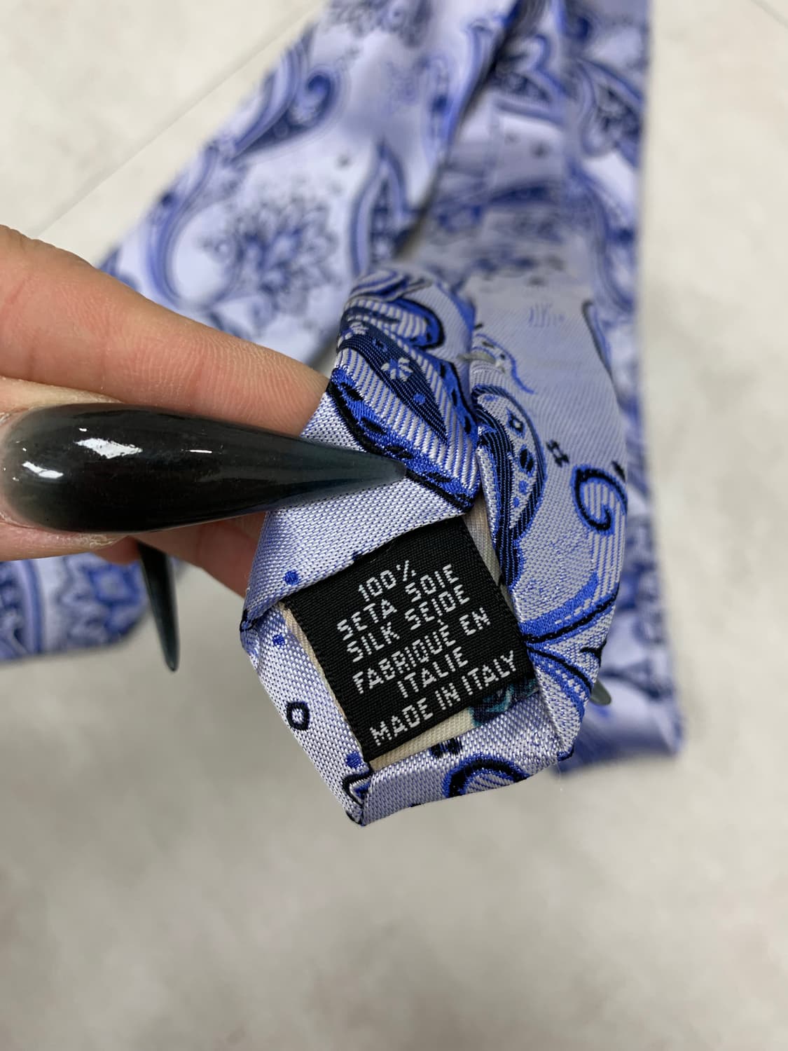 겐조 블루 플라이 패턴 넥타이 #287 상품이미지4