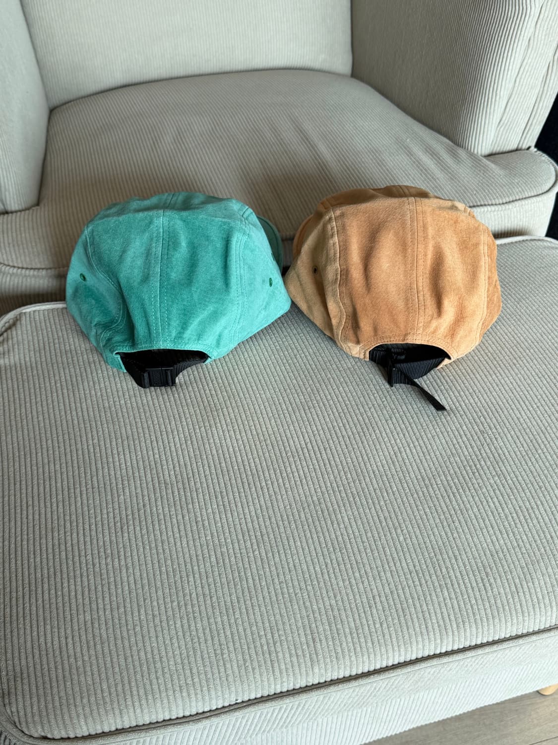 슈프림 스웨이드 캡프캡 (브라운, 민트) 상품이미지2