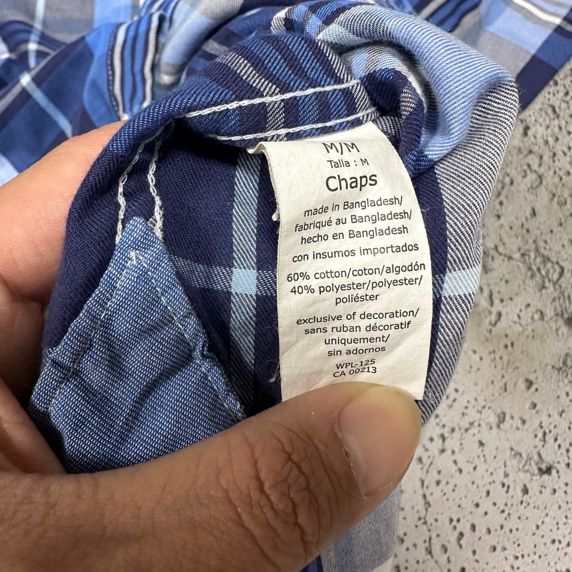 ✨ (바배) CHAPS 월계관 체크 셔츠  상품이미지5