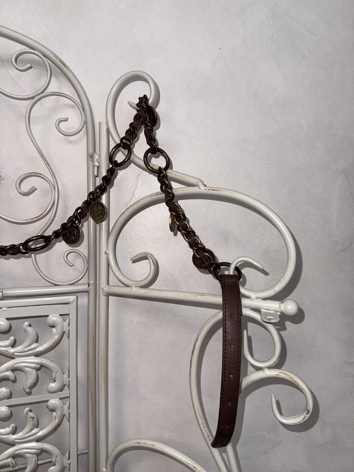 Antique gold charms chain buckle belt 상품이미지3