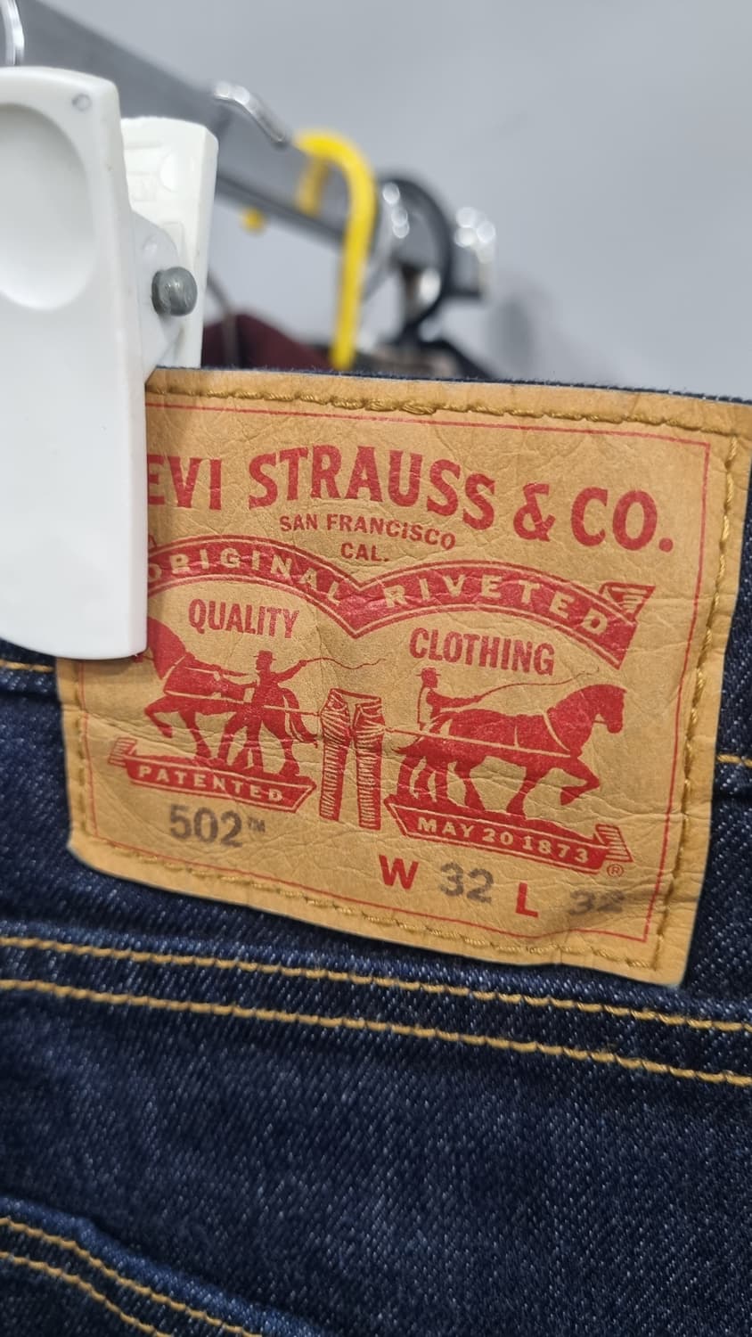 levis 502 찐청바지 허리32~33(허리단면43) 기장103 상품이미지4