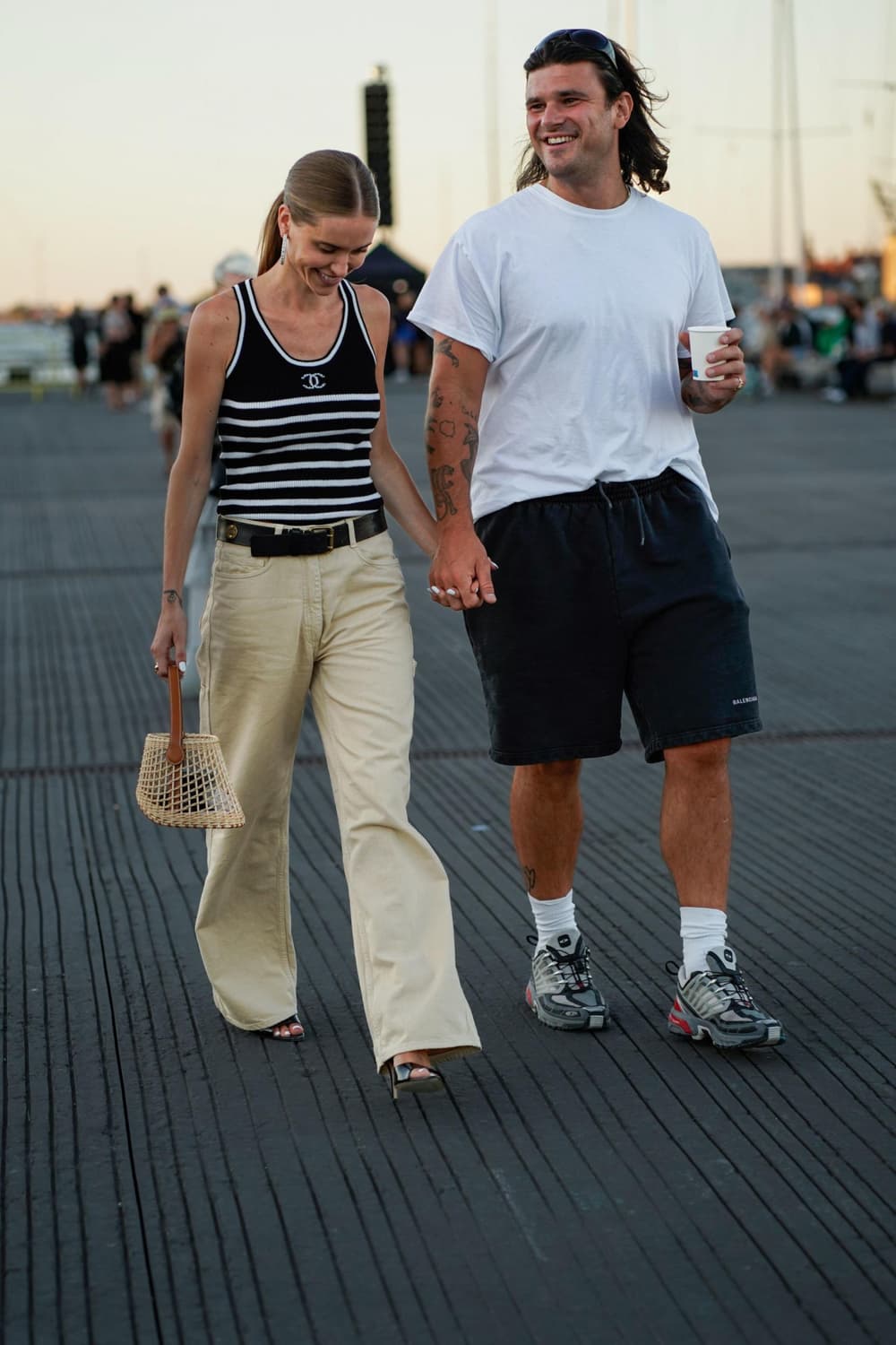 샤넬 CC로고 스트라이프 니트탑 상품이미지6