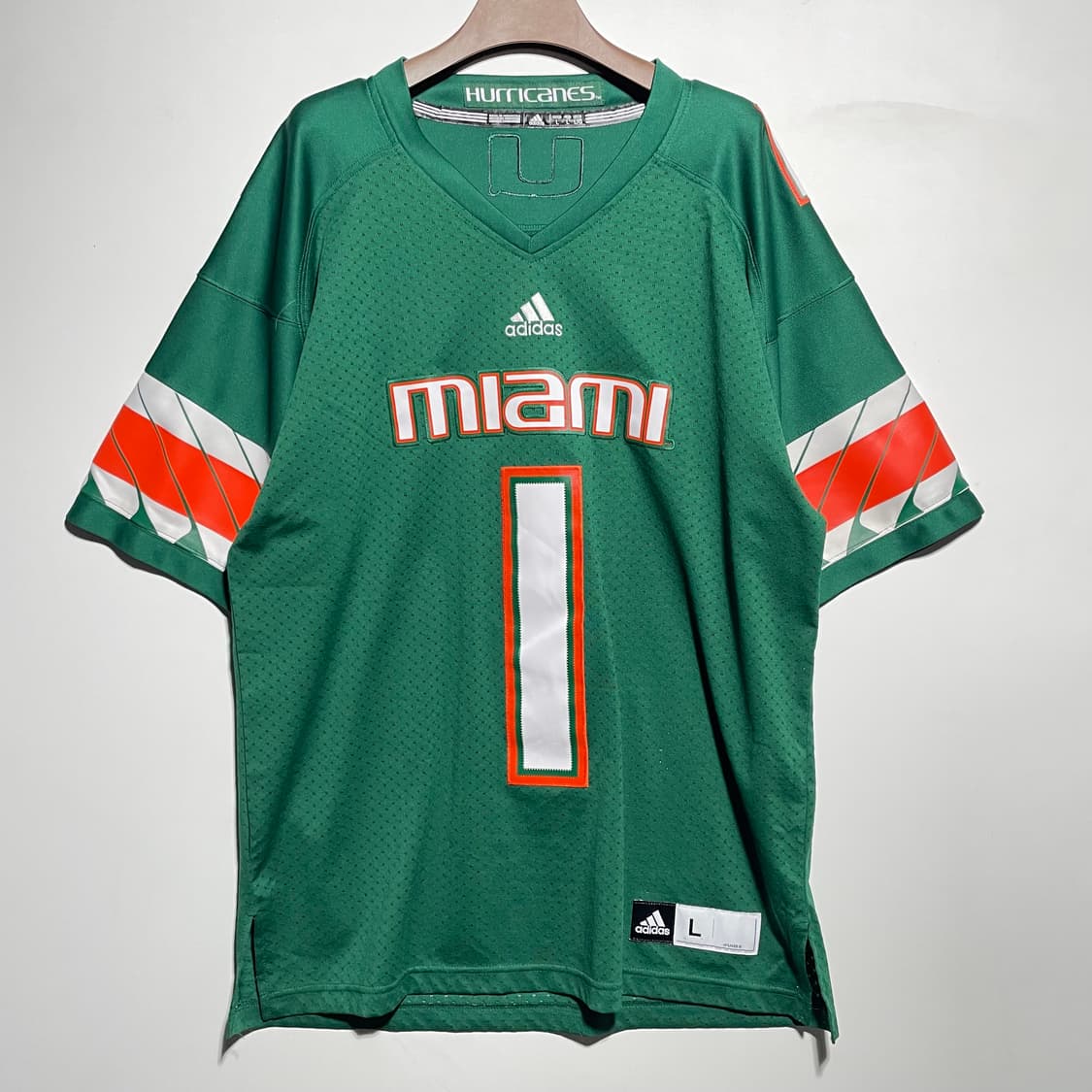 아디다스 마이애미 허리케인즈 미식축구 져지  상품이미지1